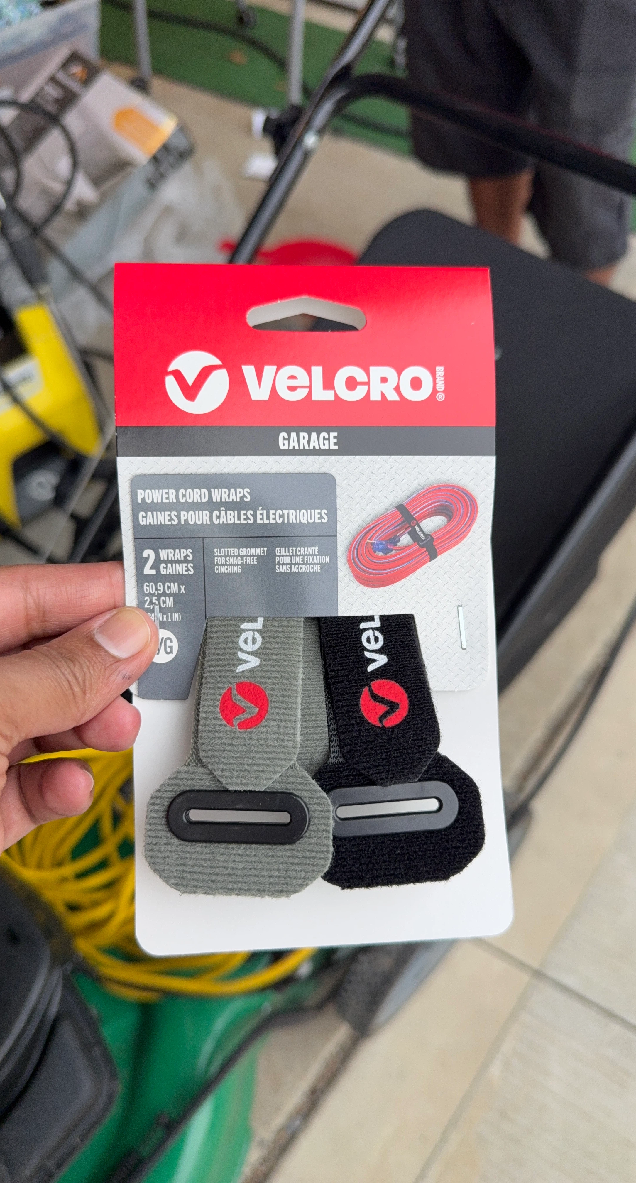 Velcro Garage Power Cord Wraps (2 Pack)