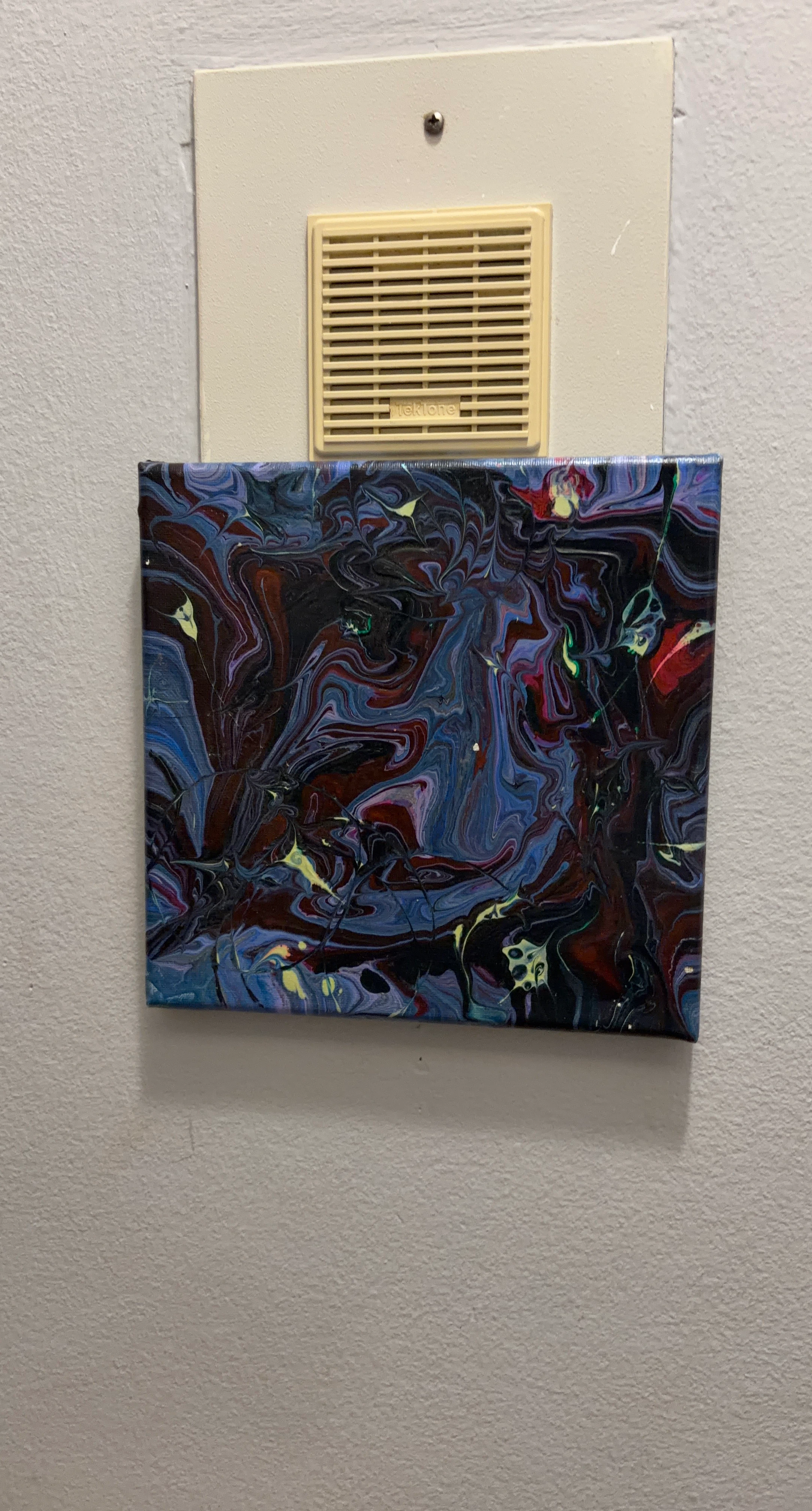 Abstract Pour Painting Art
