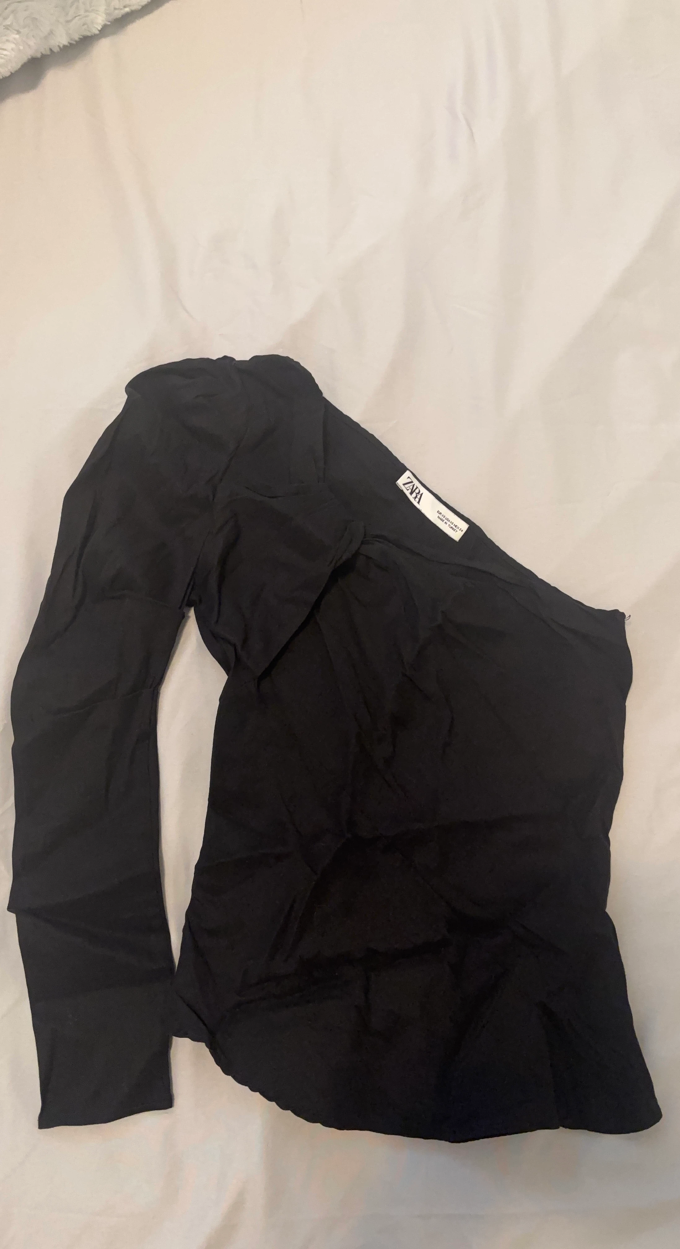 ZARA Black One-Shoulder Top