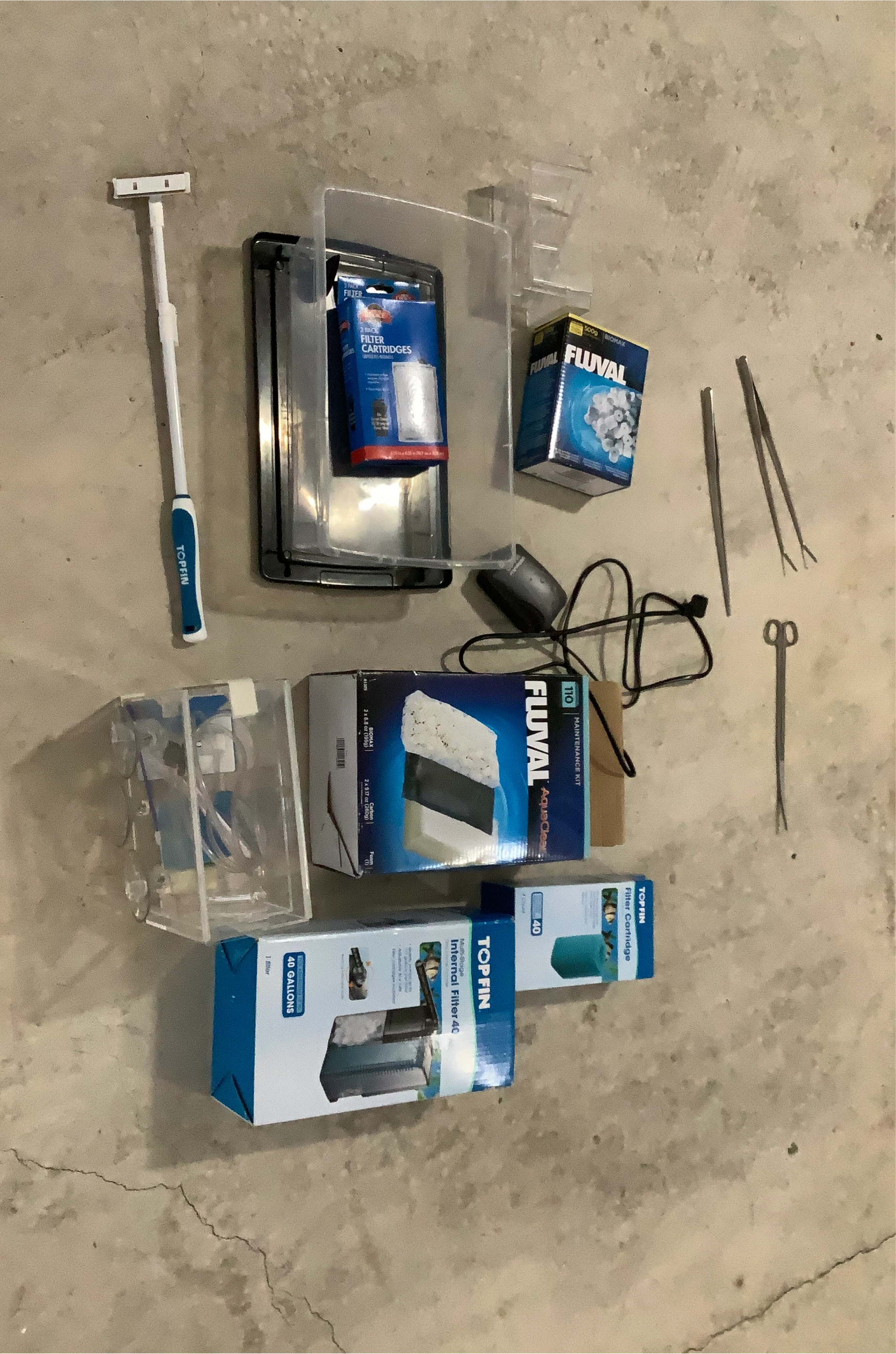 Fluval AquaClear Maintenance Kit and Top Fin Filter Accessories