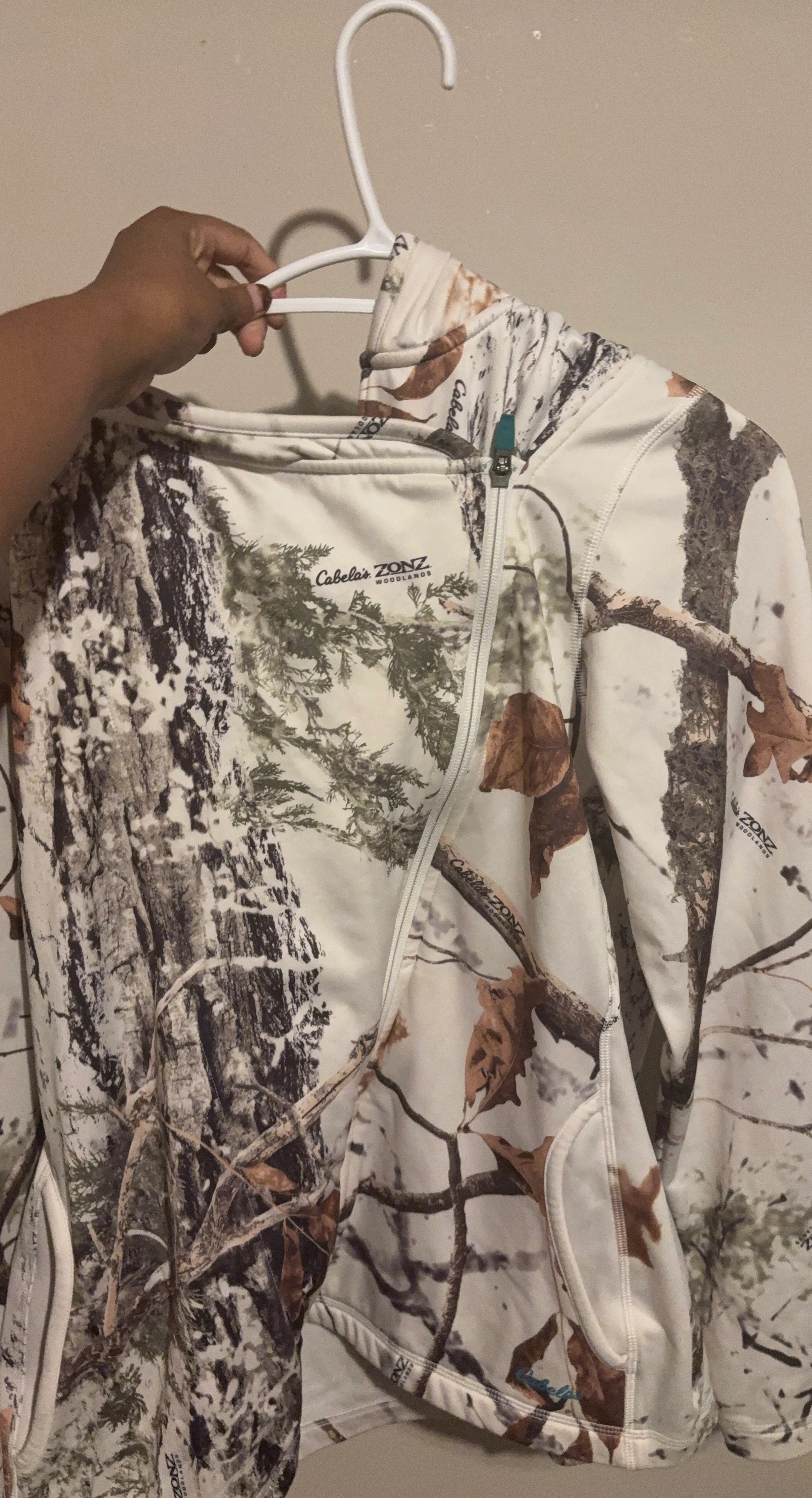 Cabela's ZONZ Woodlands Camo Zip-Up Jacket