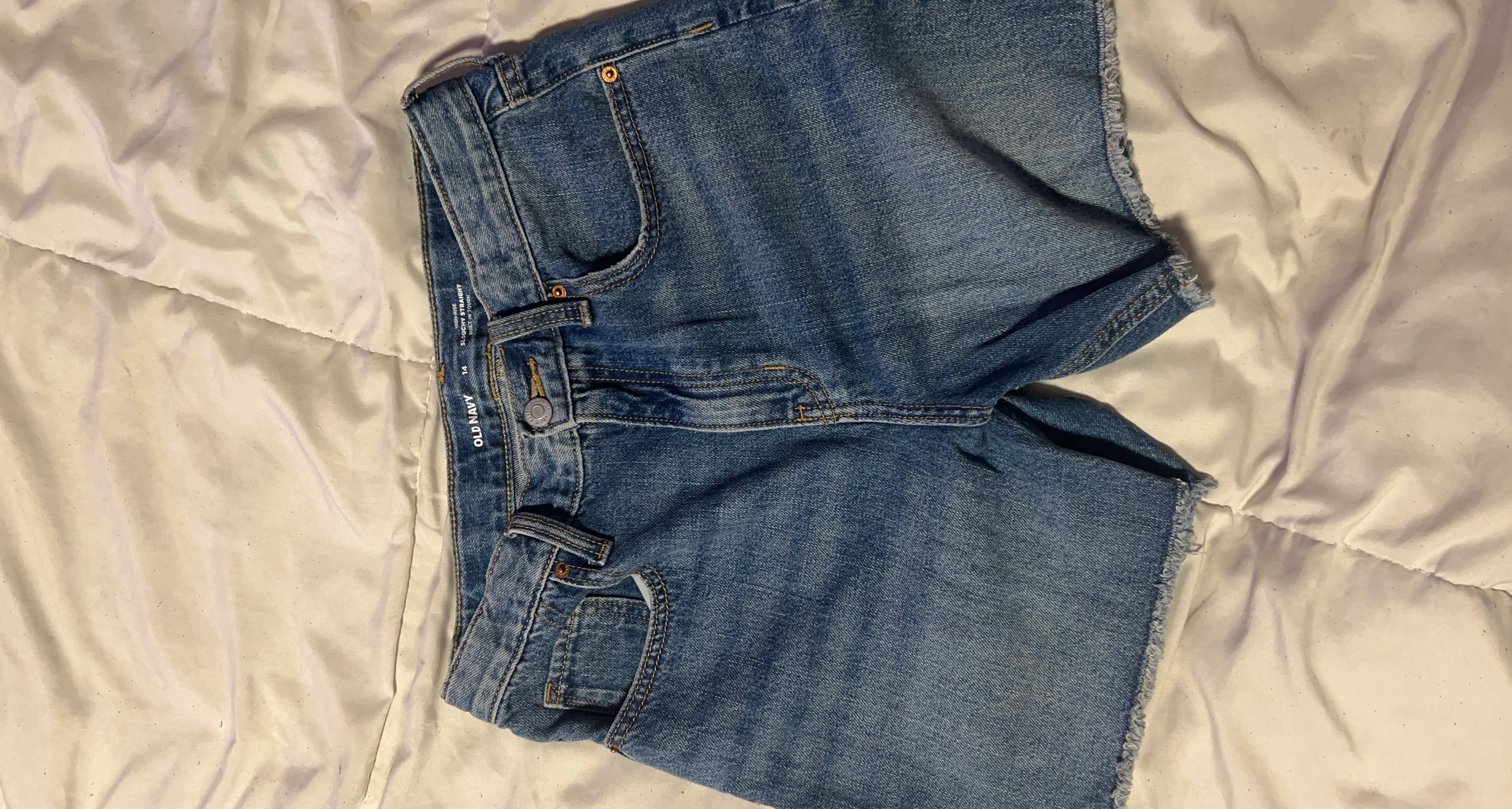 Old Navy Blue Denim Shorts Size 14