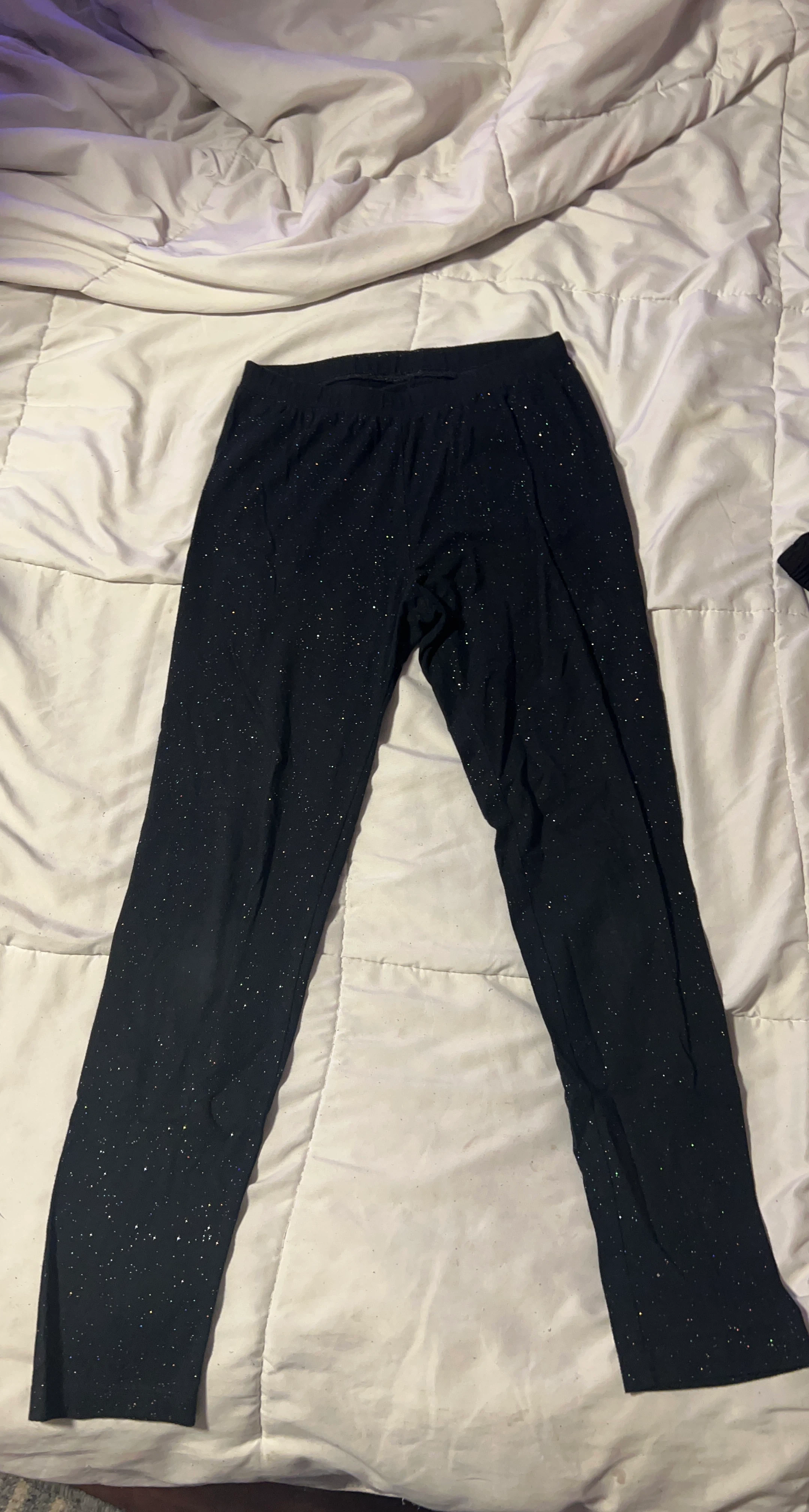 Black Sparkle Leggings