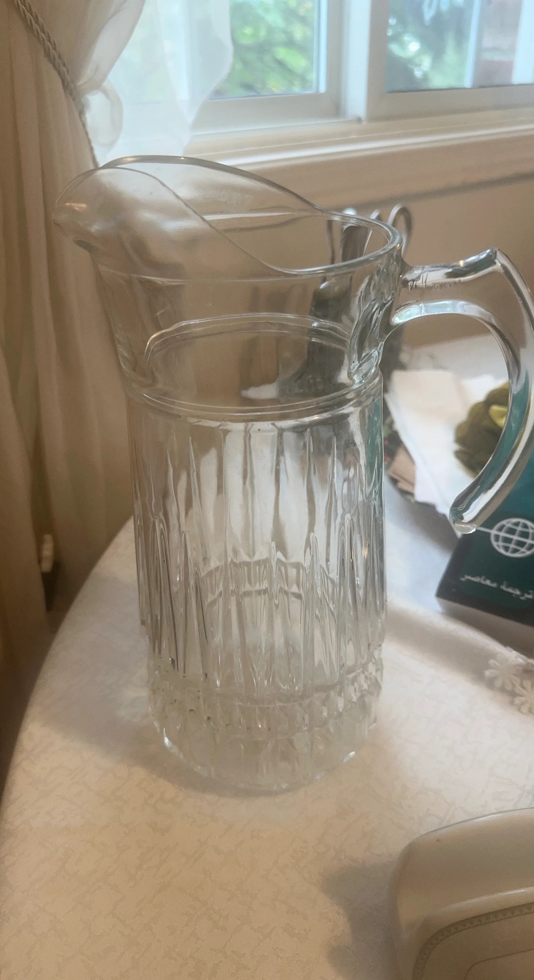 Clear Glass Pitcher