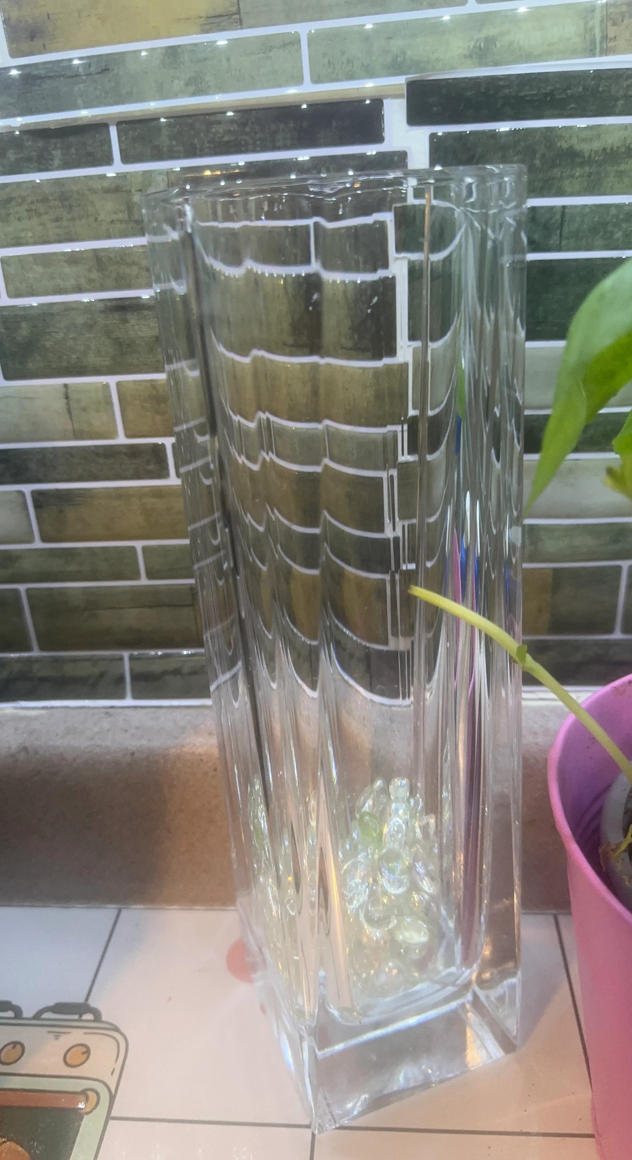 Clear Glass Vase