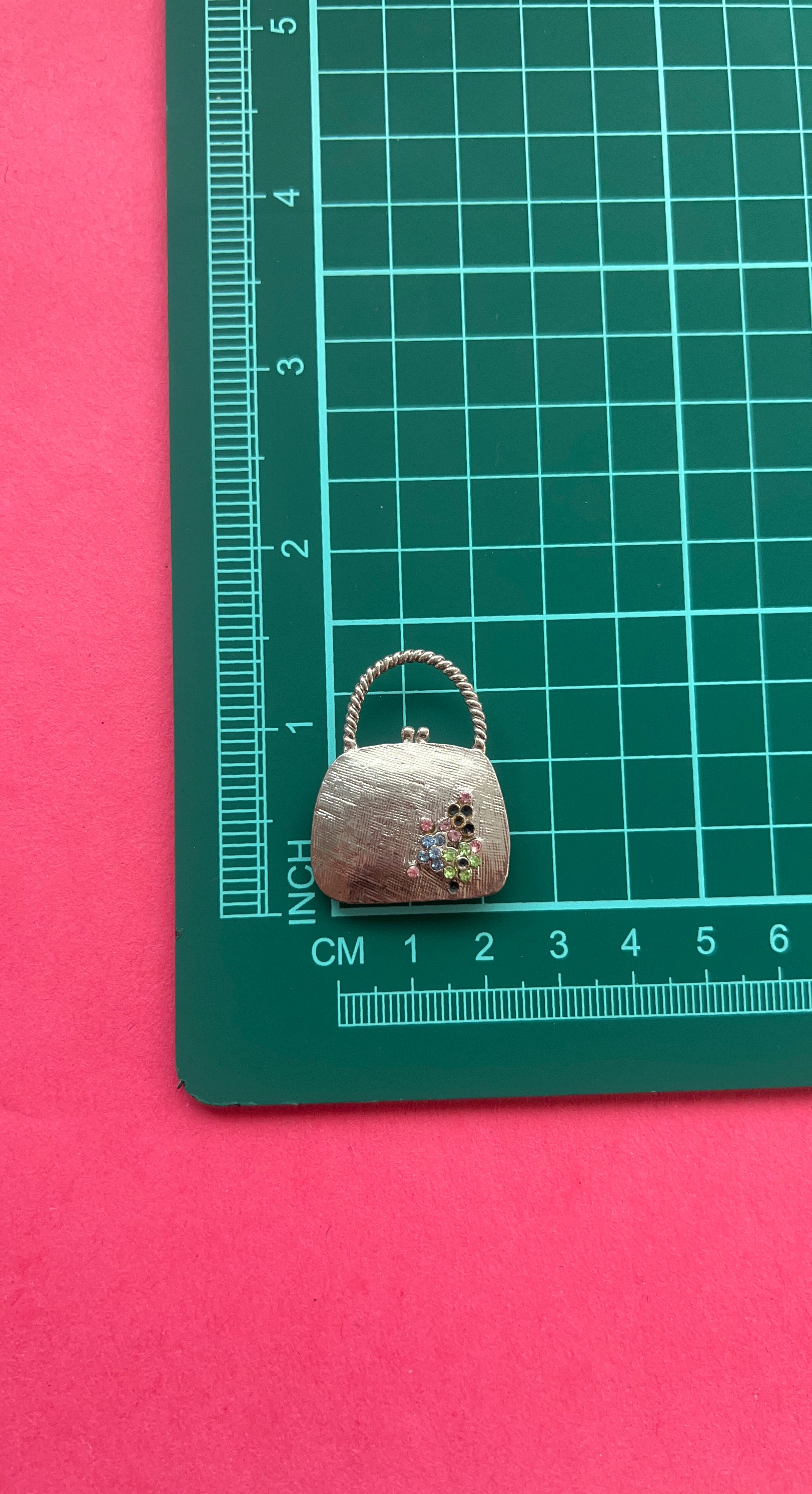 Vintage Handbag Pin Brooch