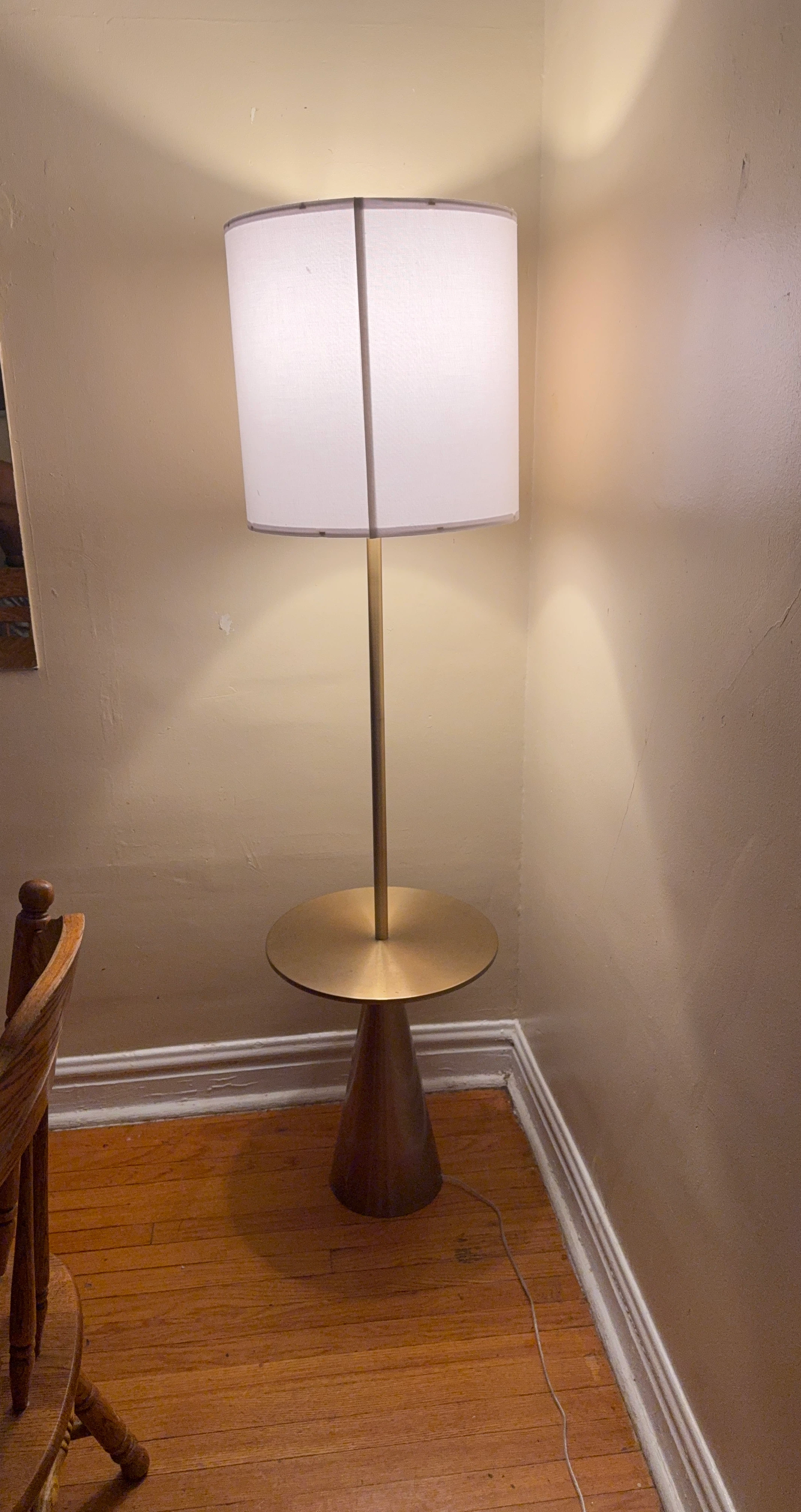 Floor Lamp with Side Table
