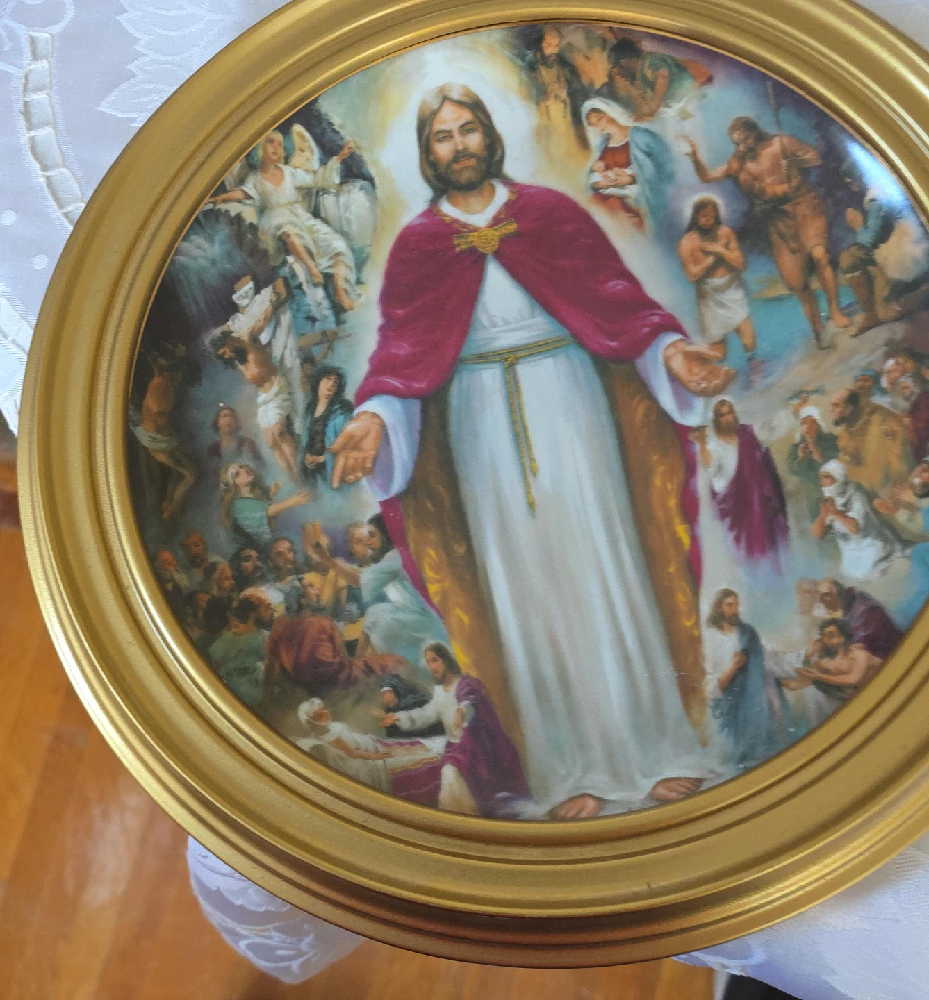 Decorative Plate with Religious Scene
