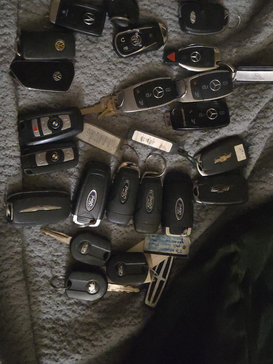 Assorted Car Keys - Ford, Chevy, BMW, Mercedes & More