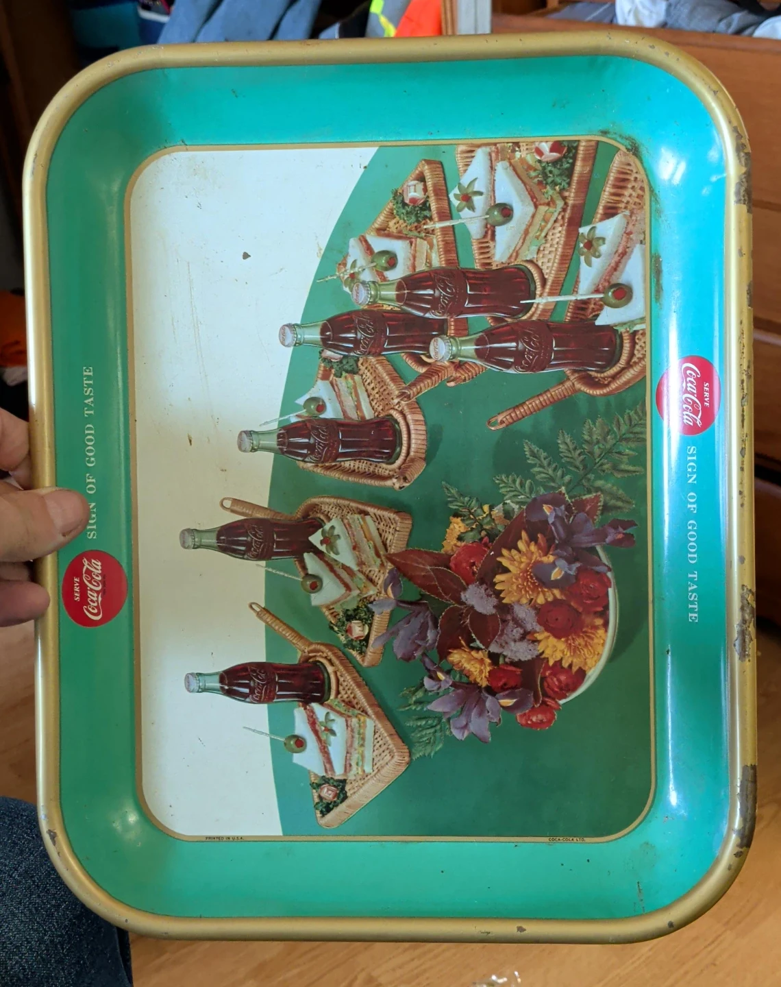 Real.no Repop .Vintage Coca-Cola Serving Tray