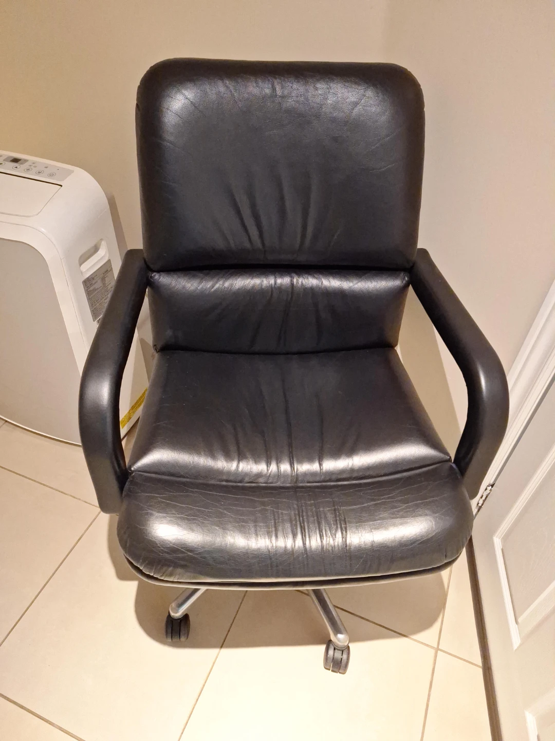 Black Leather Office Chair