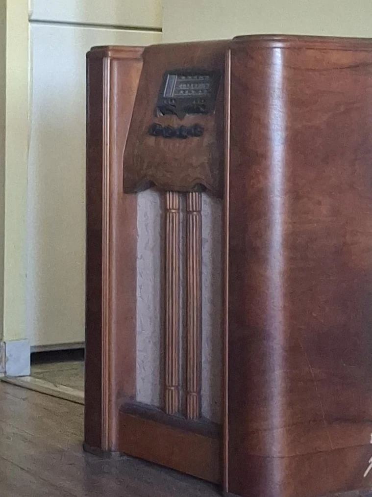 Vintage Wooden Radio