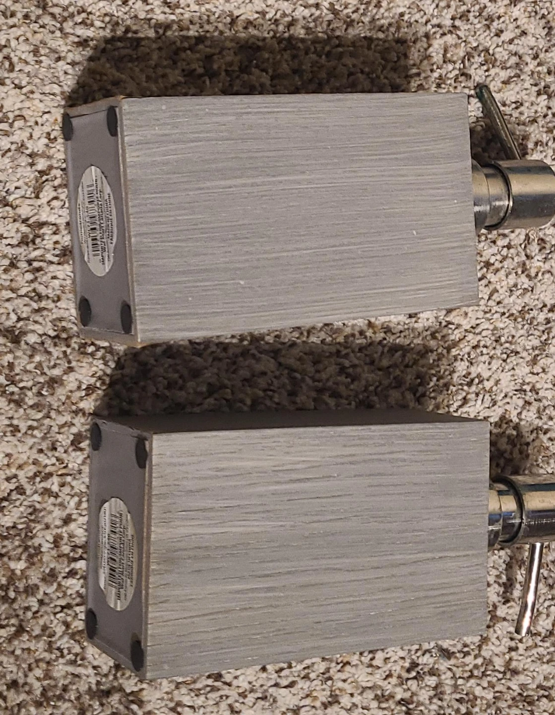 Grey Textured Soap Dispenser