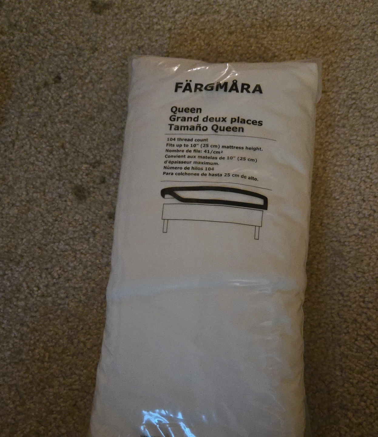 IKEA FÄRGMÅRA Queen Mattress Protector