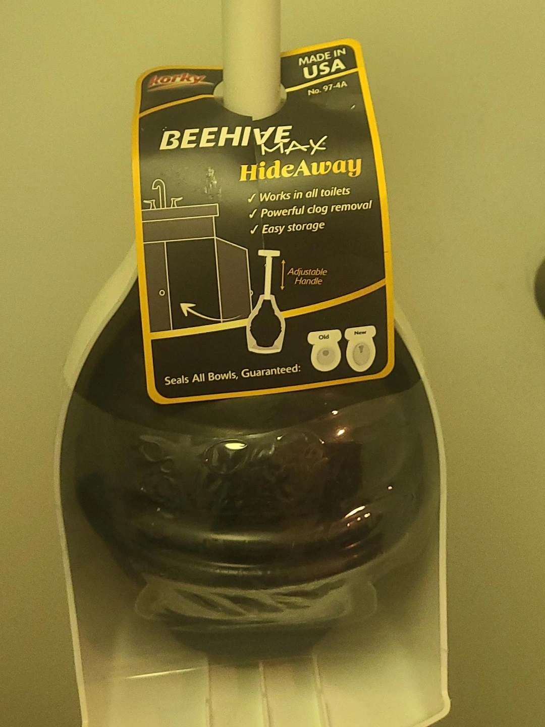 Korky Beehive Max HideAway Toilet Plunger