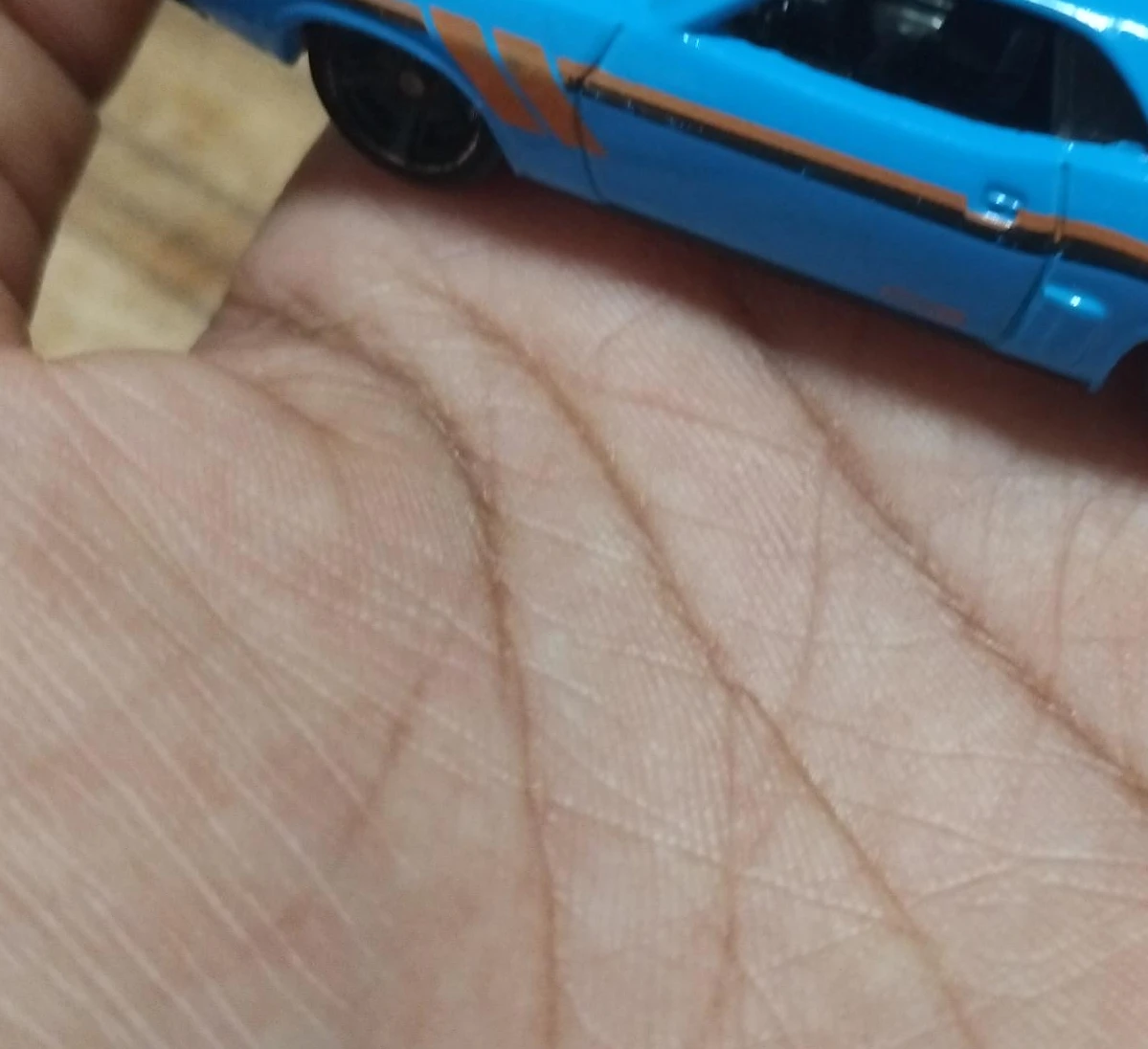 Blue Dodge Challenger Hot Wheels Toy Car