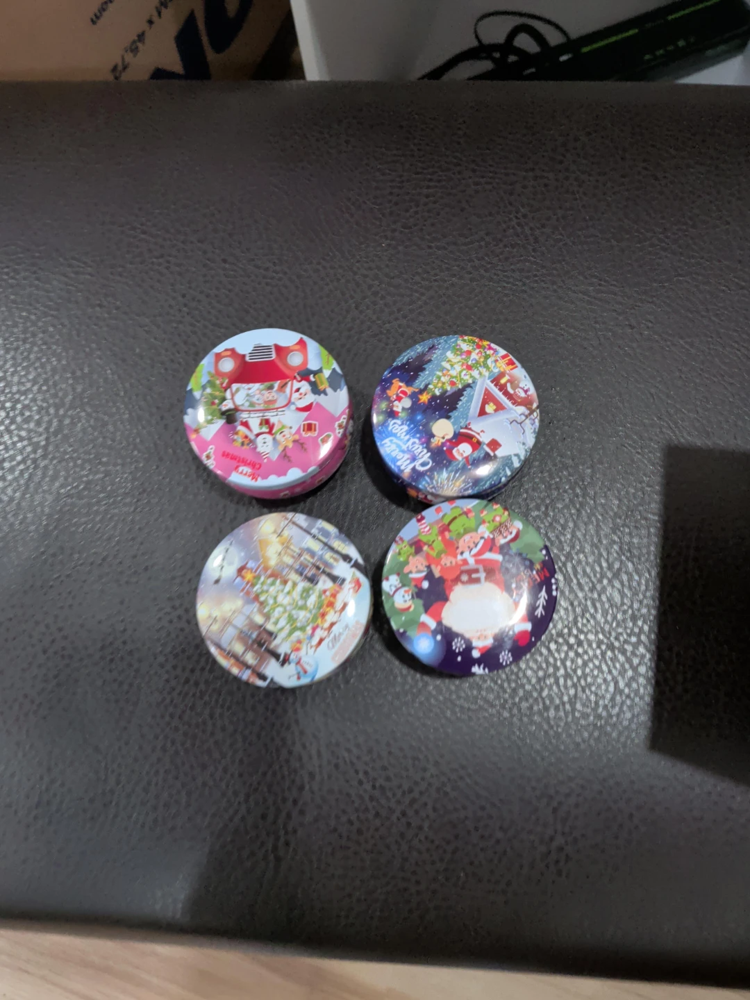 Set of 4 Christmas Tins