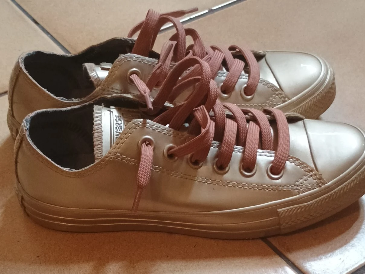 Converse Gold Sneakers