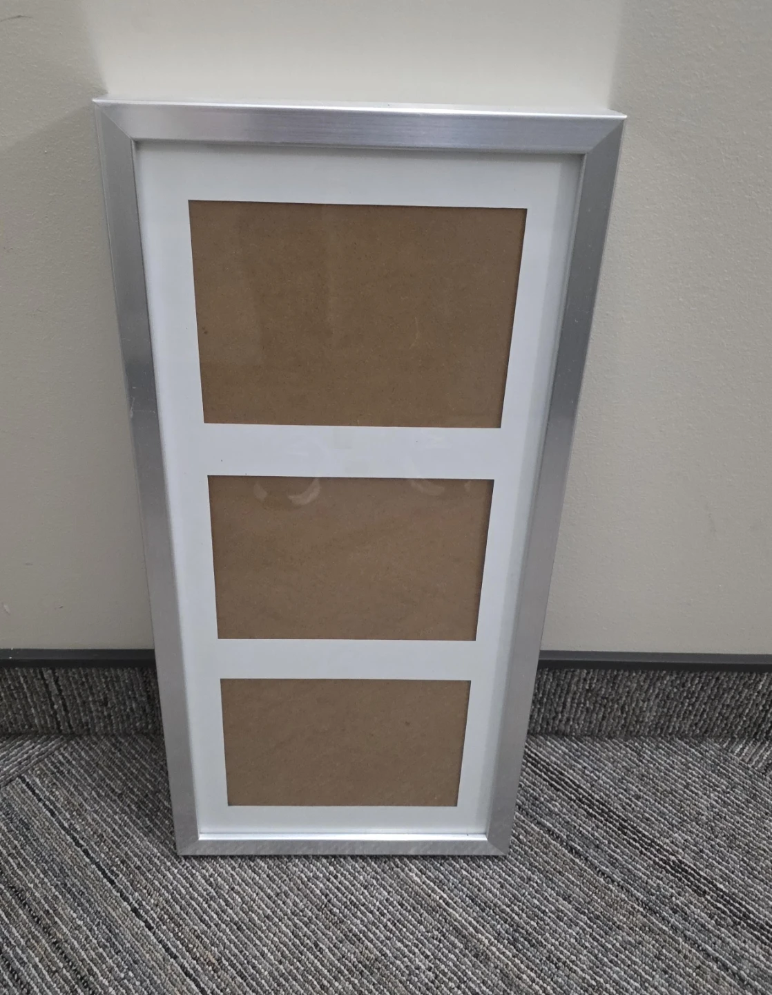 Silver 3-Photo Collage Picture Frame
