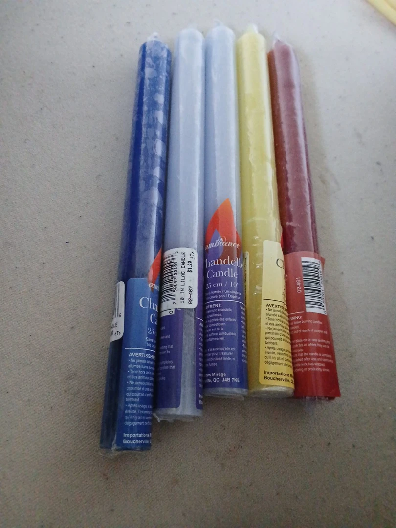 Ambience Candles - 5 Taper Candles