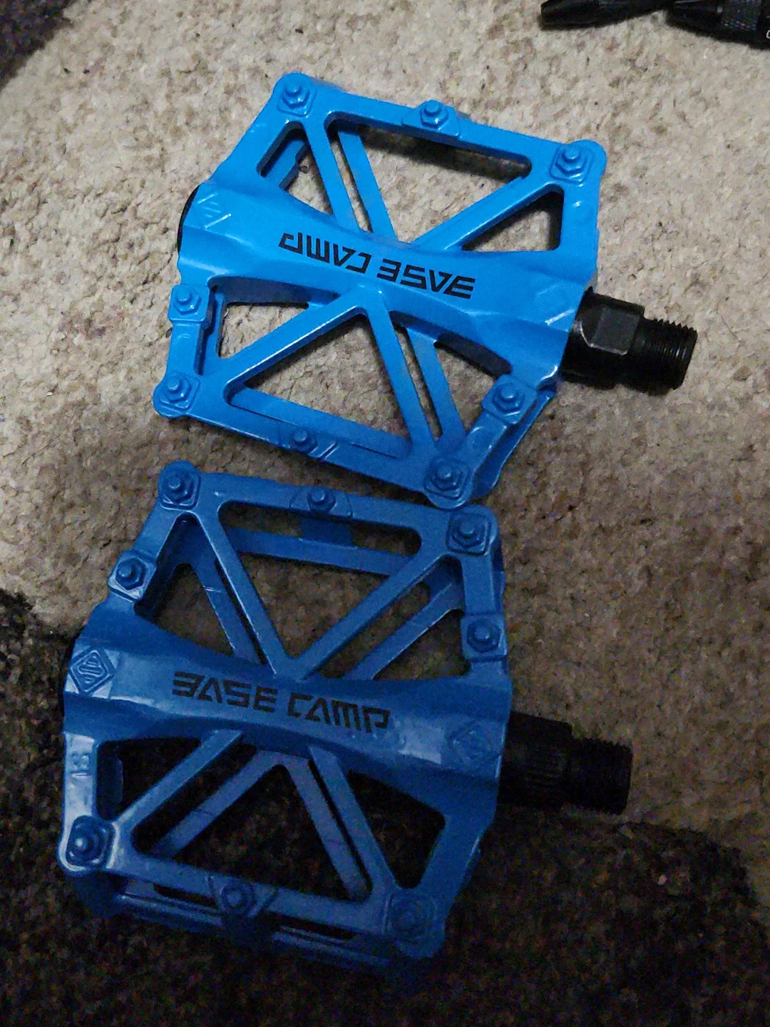 Base Camp Blue bmx Bike Pedals