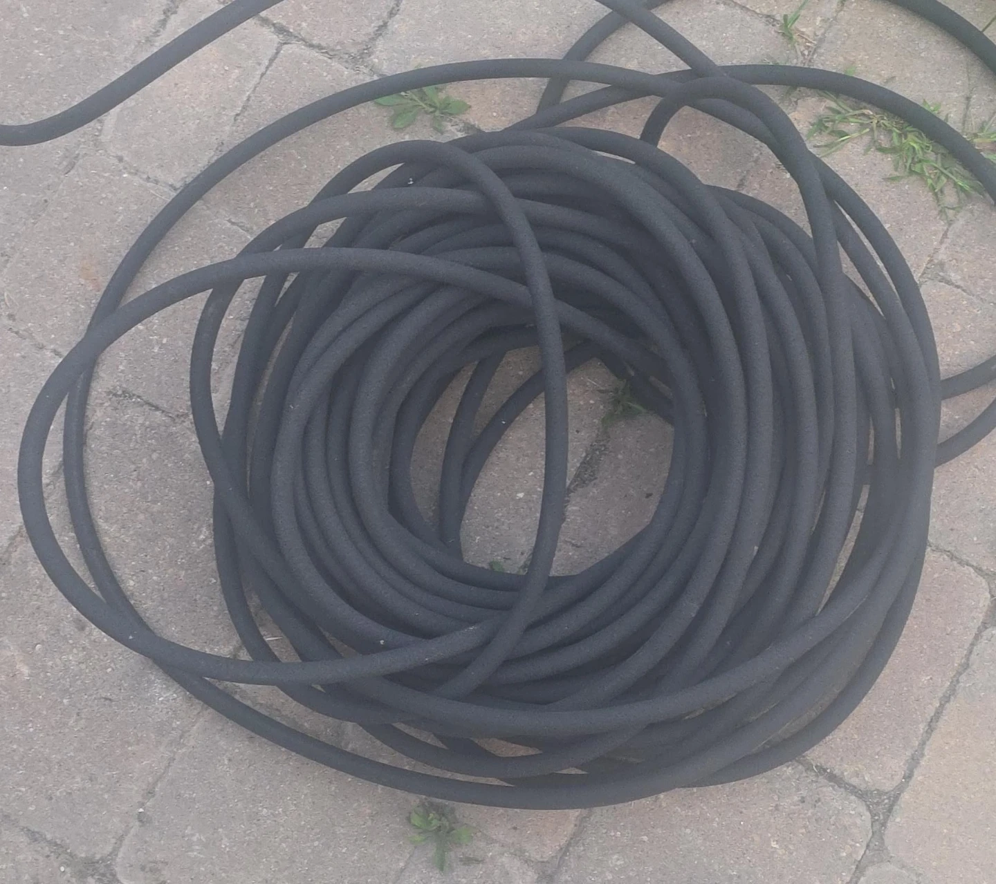Soaking Black Garden Hose