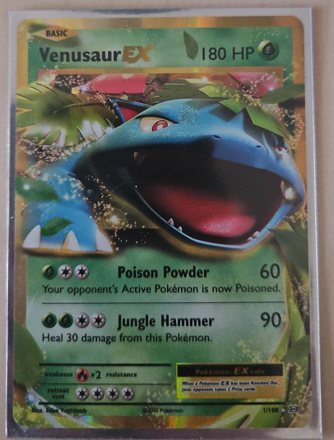 Pokémon Venusaur EX #1/108 – XY Evolutions – Ultra Rare