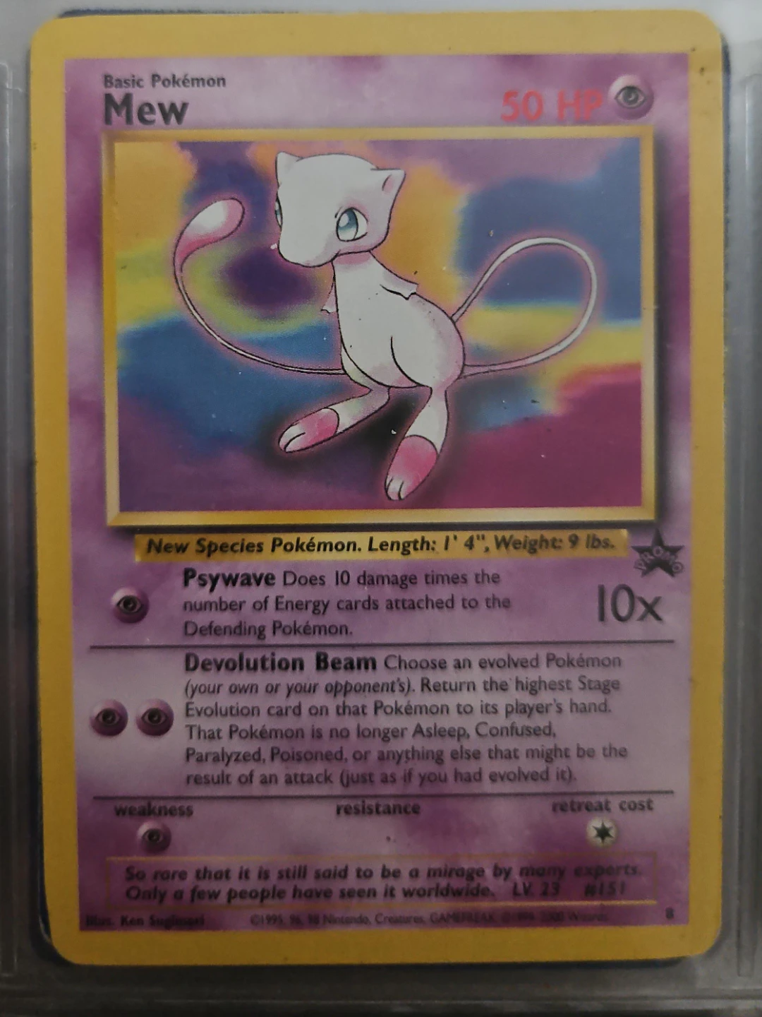 Pokémon Mew #8 – Black Star Promo – Non-Holo Rare – Vintage