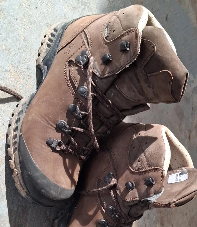 Brown Leather Hiking Boots
