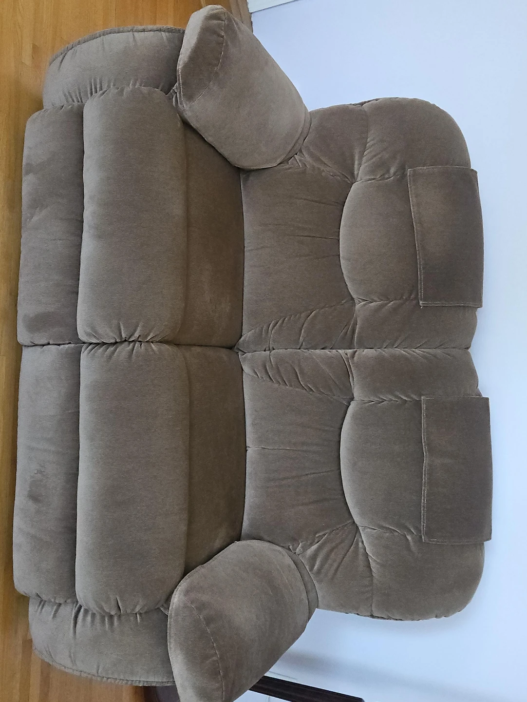 Plush Recliner Sofa