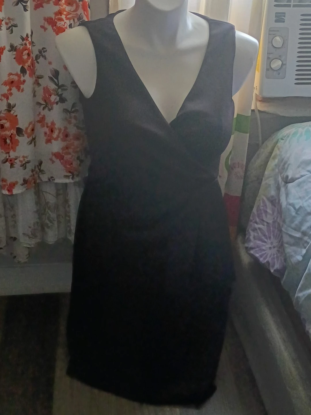 Women's Black Wrap Dress