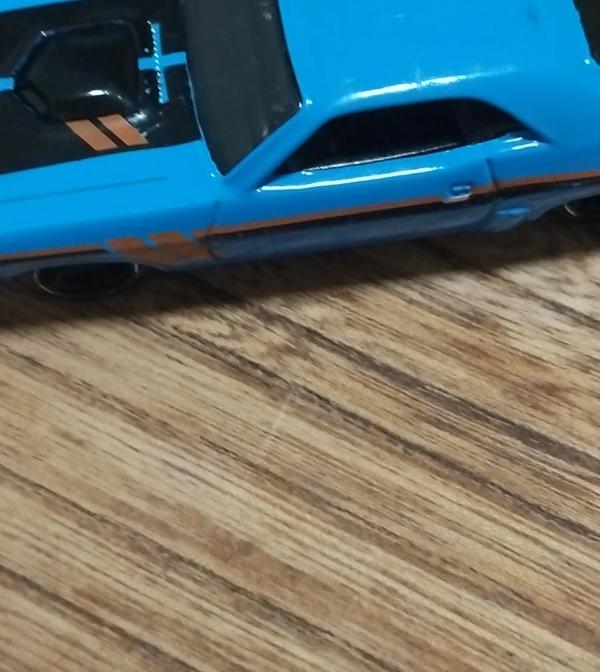 Blue Dodge Challenger Toy Car