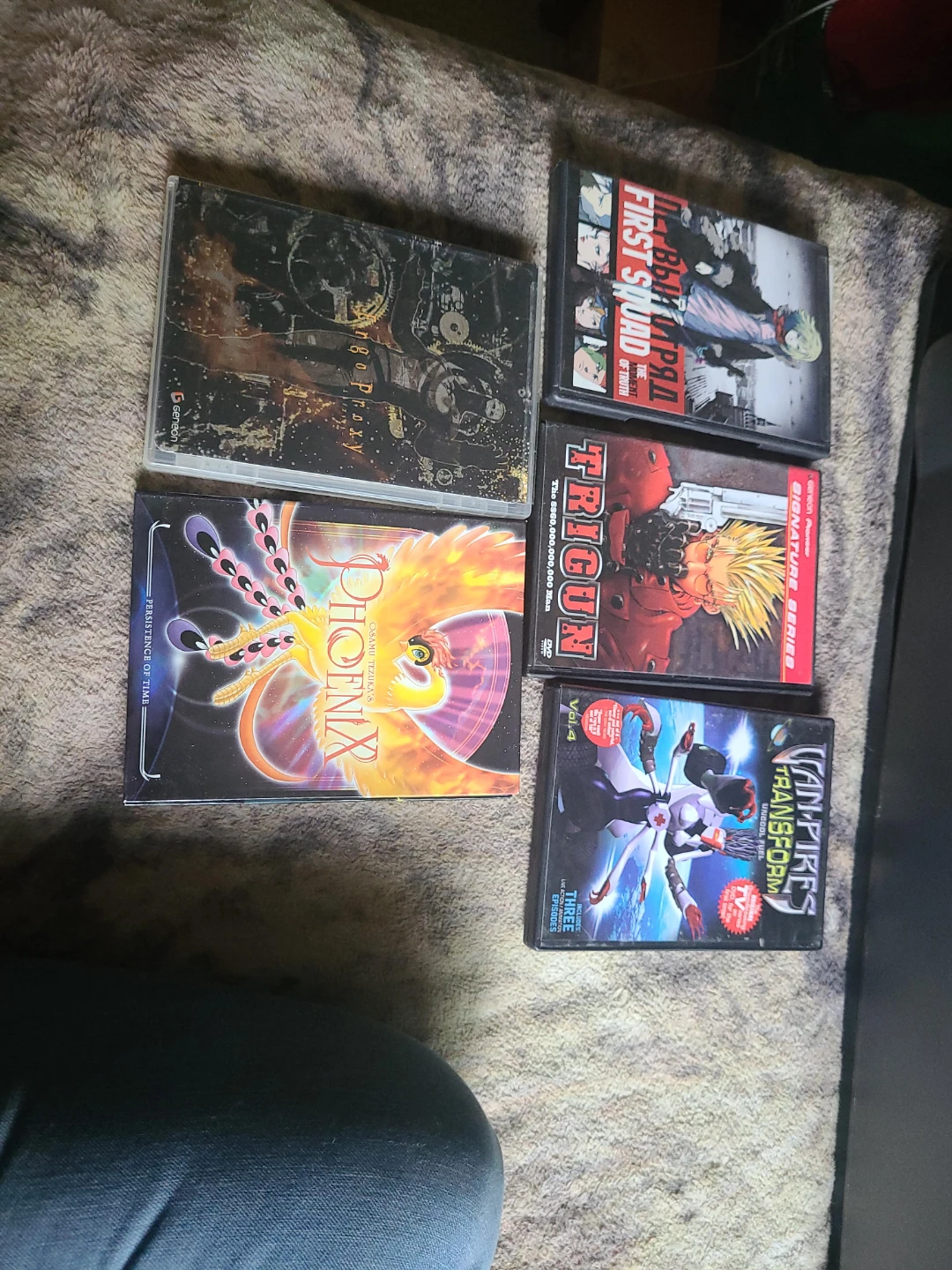 Anime DVD Collection - Gundam, Trigun, Phoenix, and More