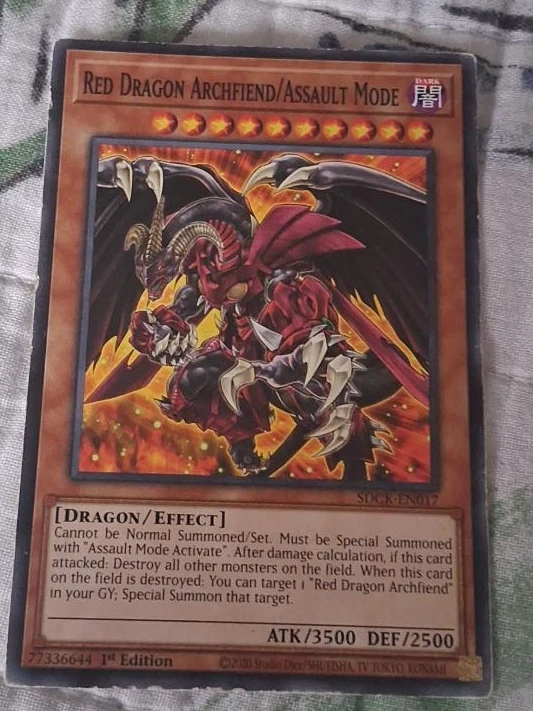 Yu-Gi-Oh! Red Dragon Archfiend/Assault Mode Card