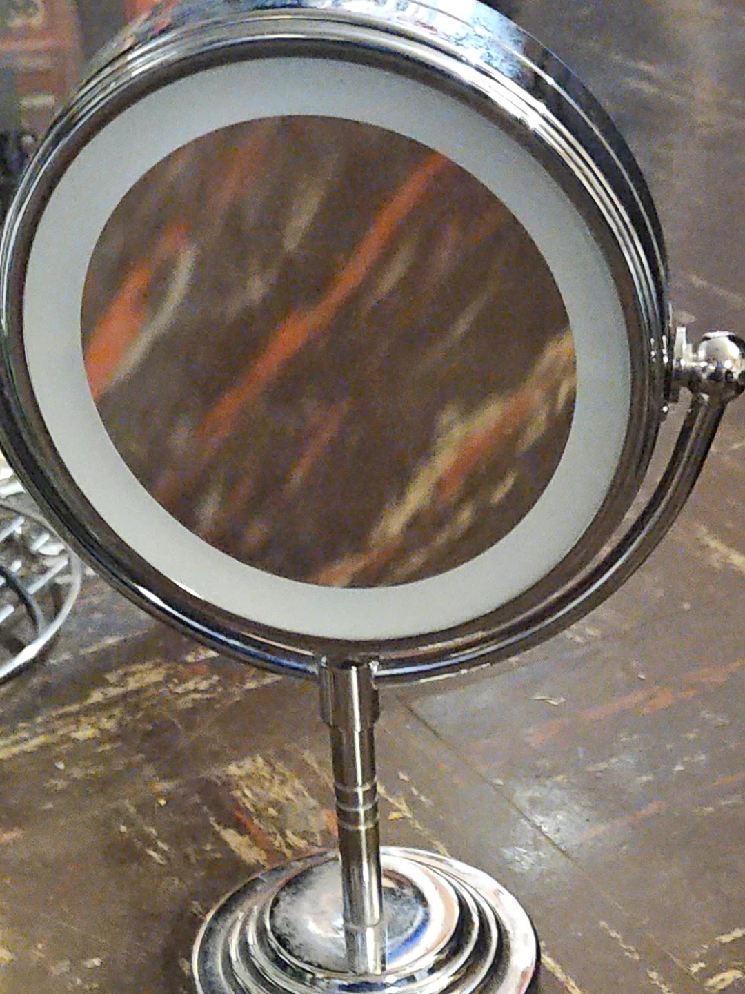 Chrome Double-Sided Vanity Mirror