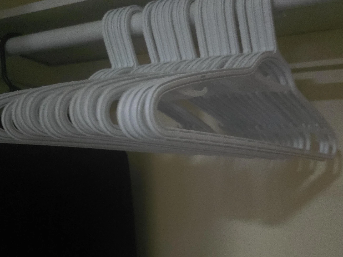 White Plastic Hangers (10 hangers)