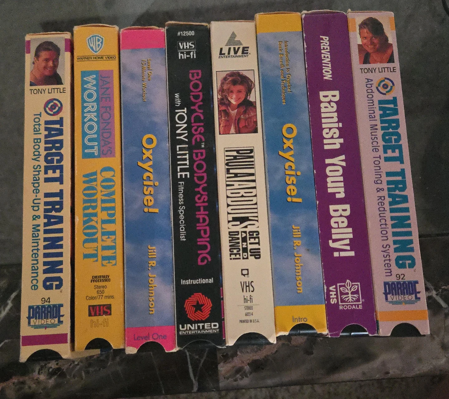 Assorted VHS Workout Tapes