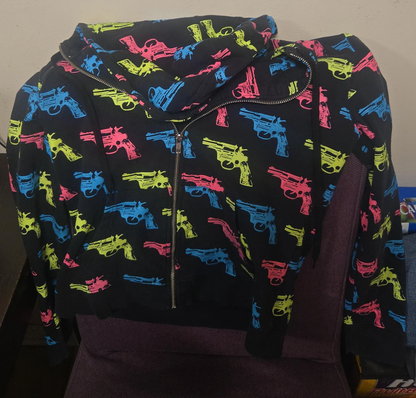 Andy Warhol Gun Print Hoodie Medium - photo 3