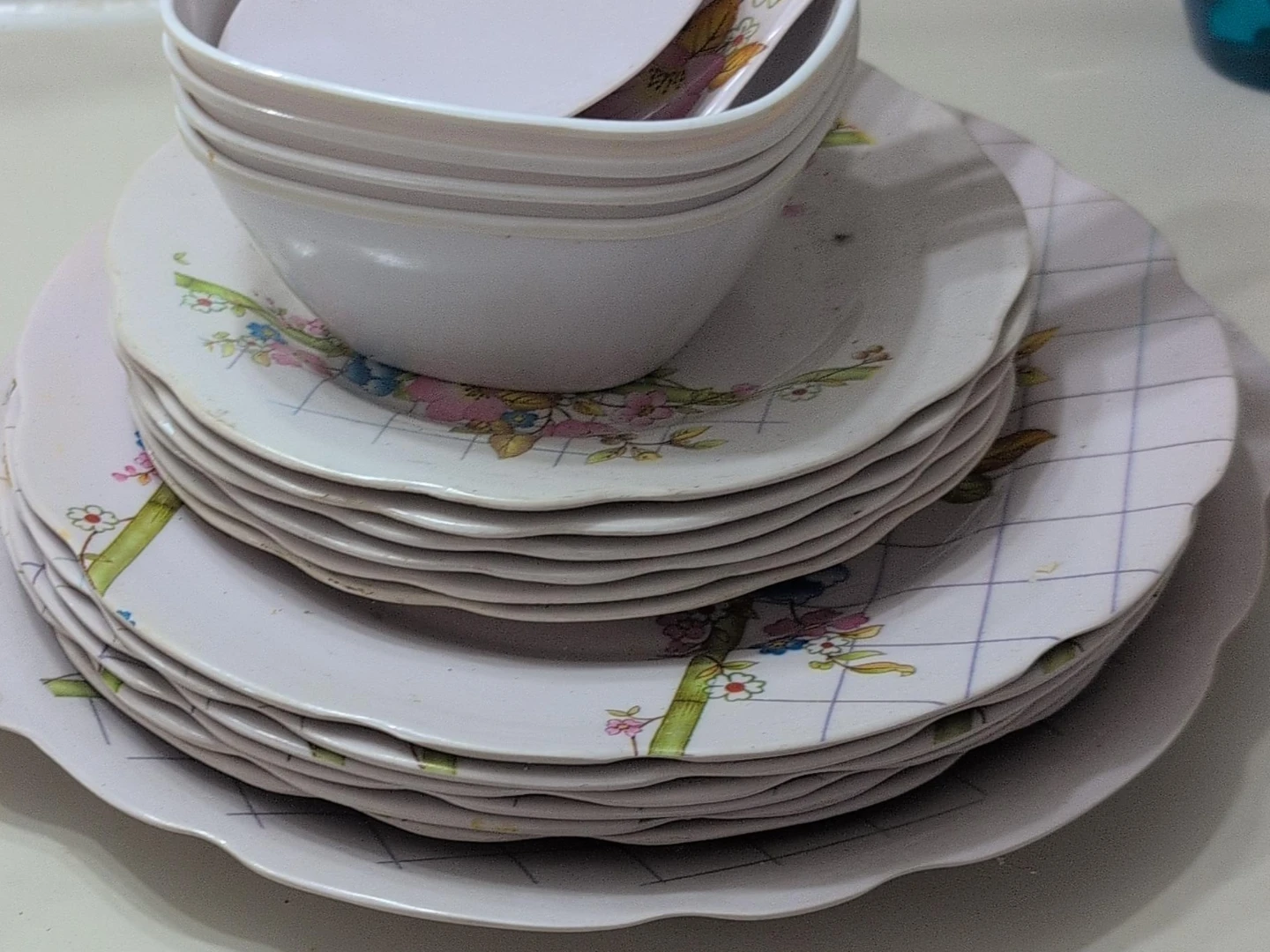 Stack of Plates and Bowls