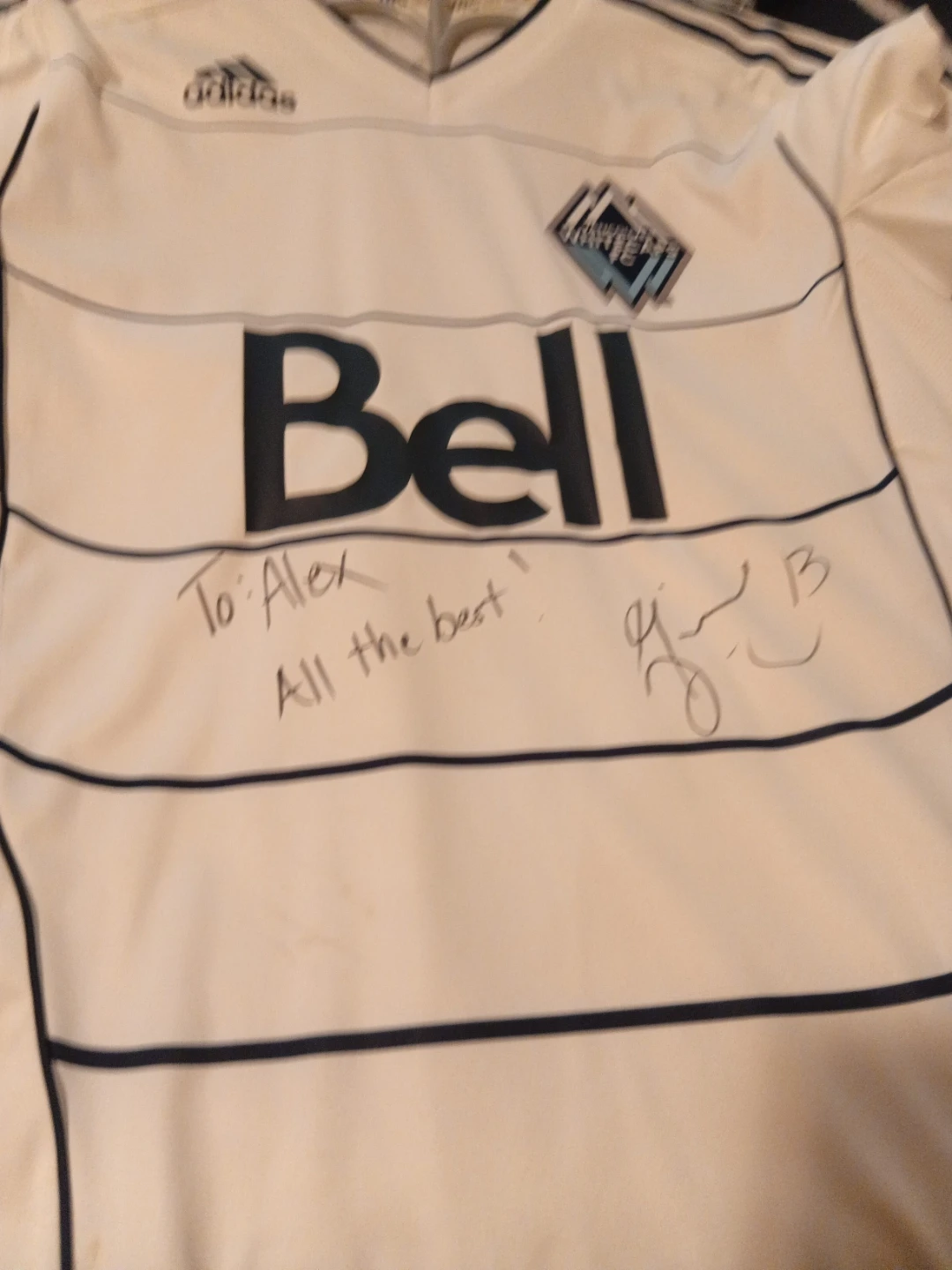 White Adidas Vancouver Whitecaps FC Jersey
