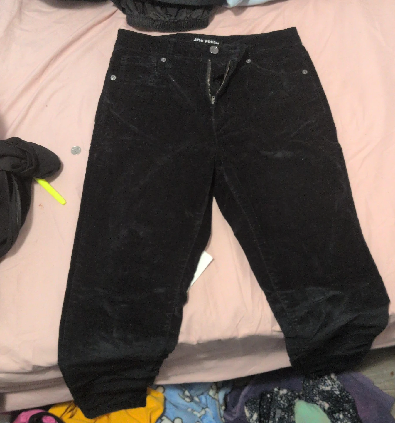 Joe Fresh Black Corduroy Pants