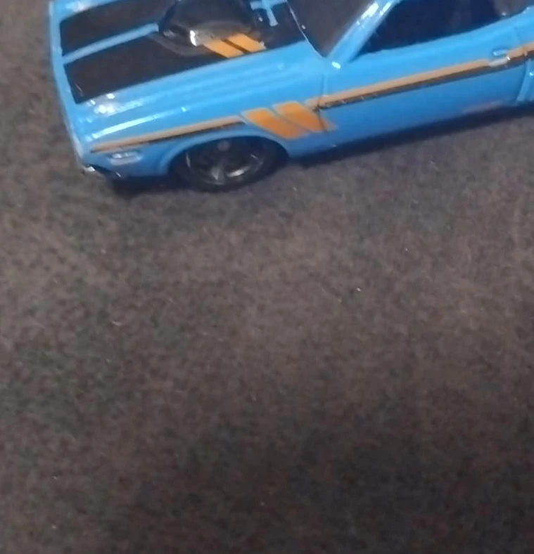 Blue Dodge Challenger Toy Car