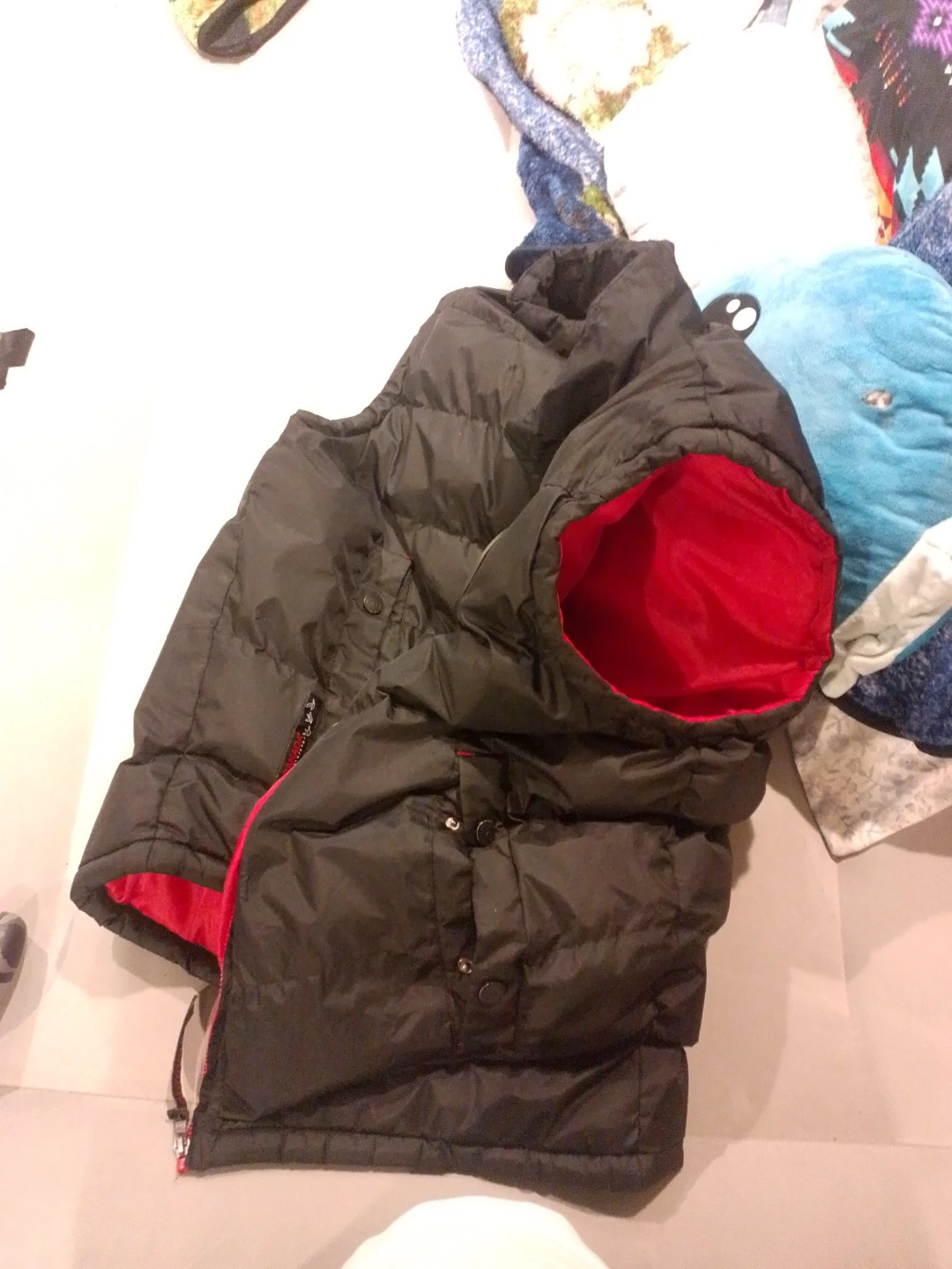 Black Reversible Puffer Vest XXL