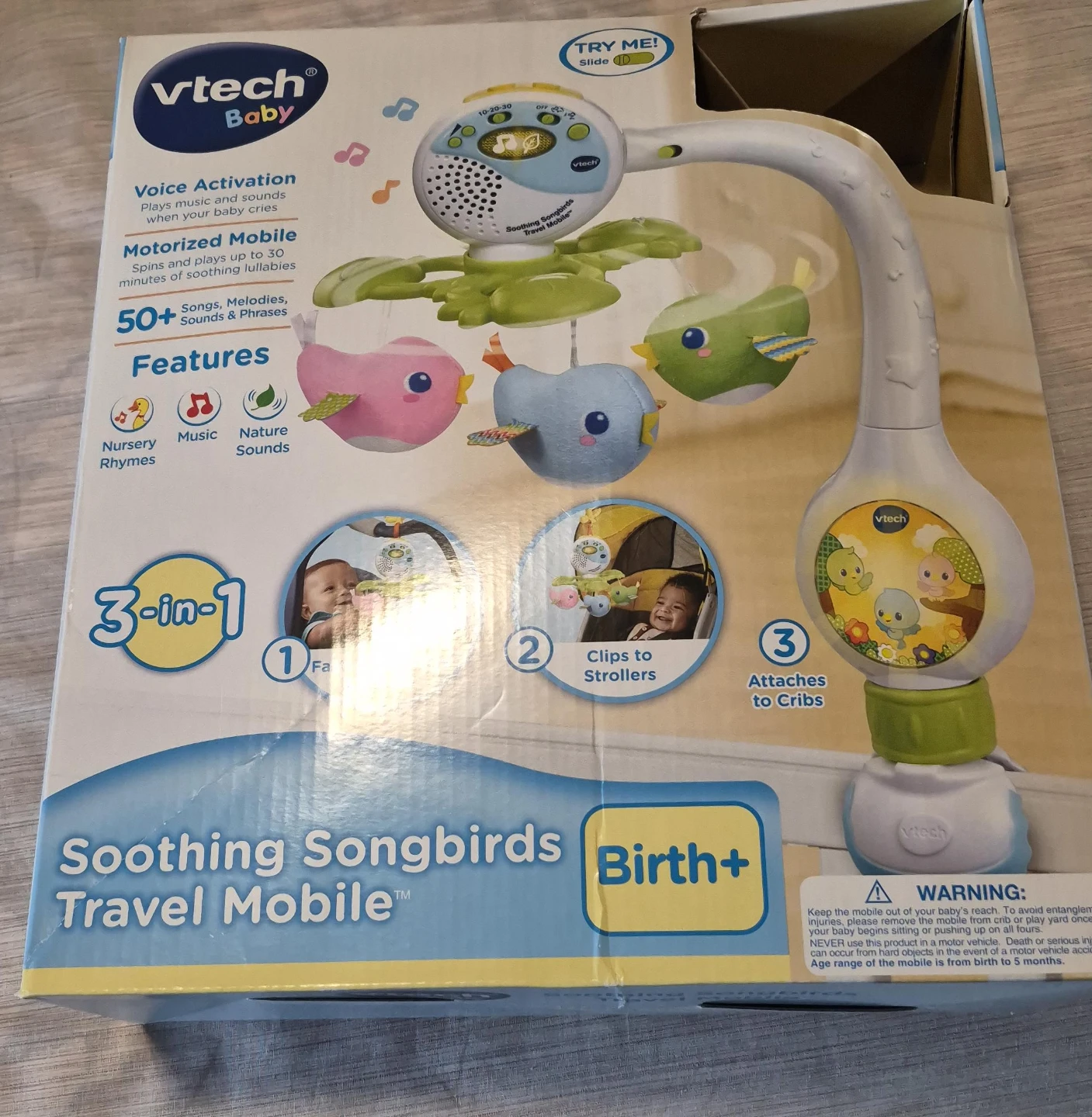 VTech Soothing Songbirds Travel Mobile