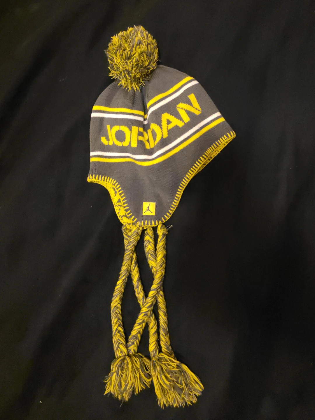 Jordan Winter Hat with Pom Pom and Tassels