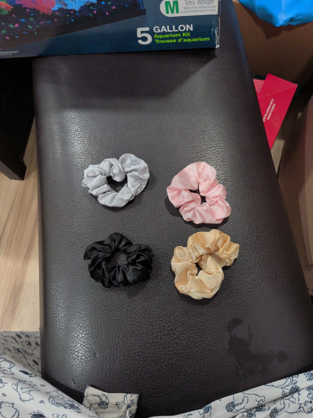 Set of 4 Satin Scrunchies
