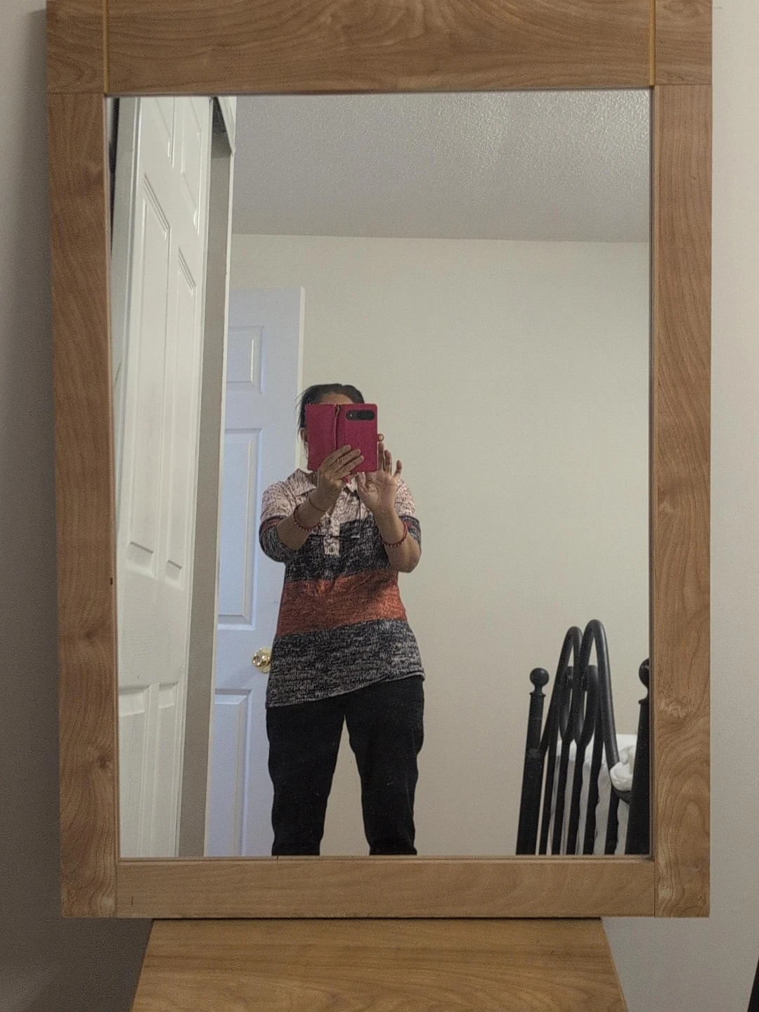 Wooden Framed Mirror