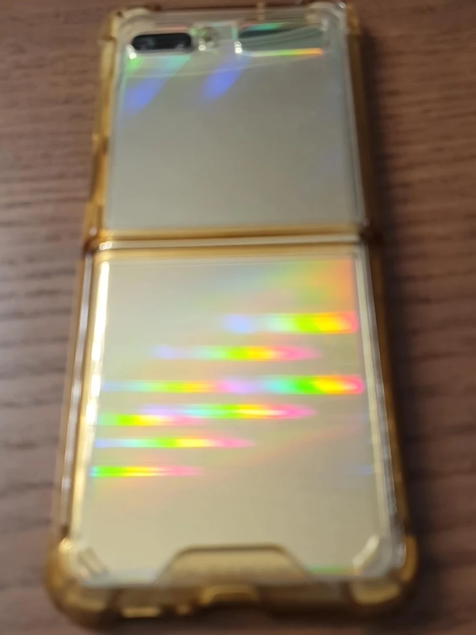 Gold Samsung Galaxy Z  flip