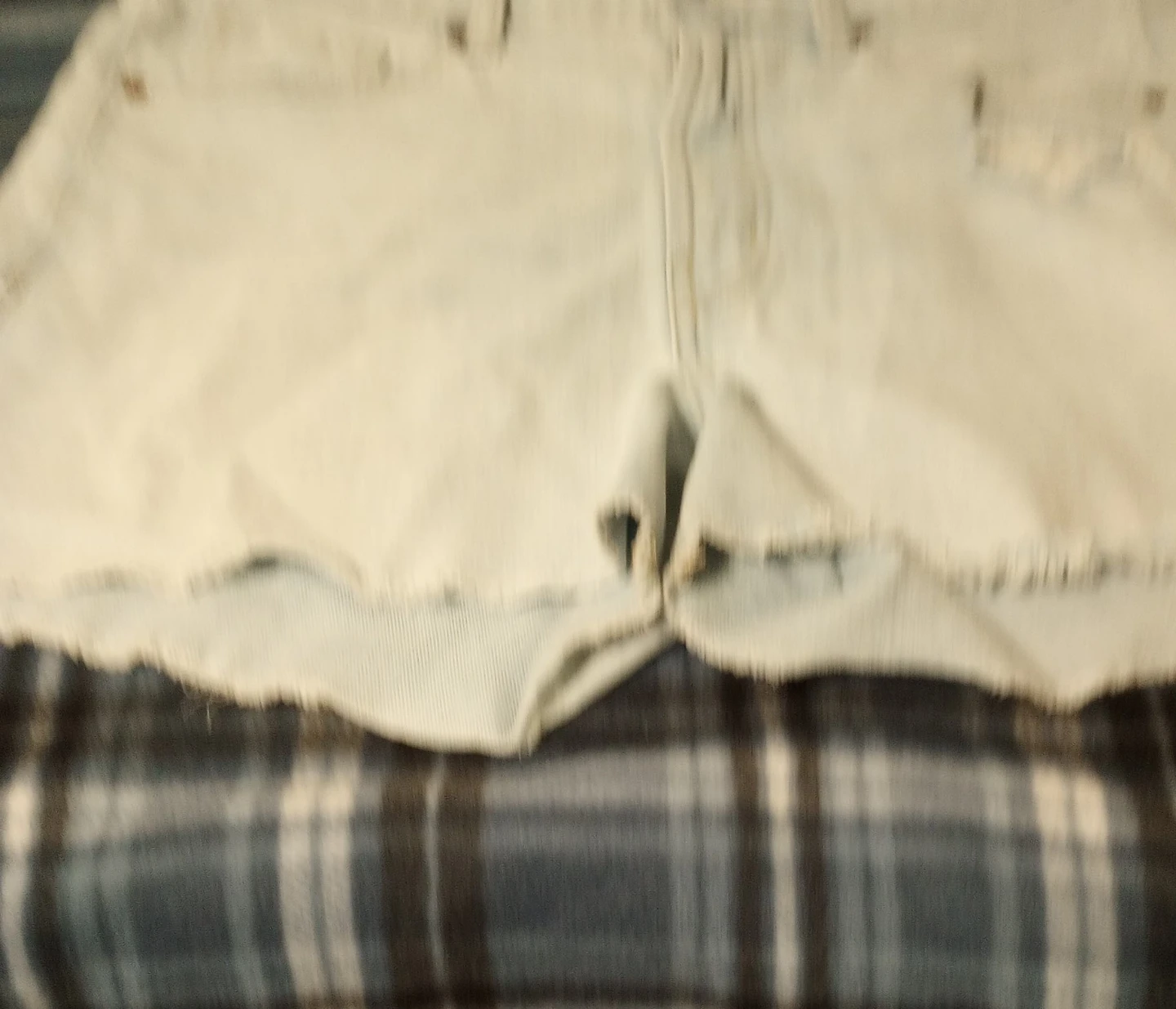 Light Wash Denim Cutoff Shorts