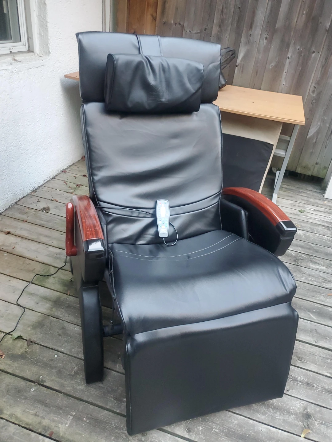 Black Leather Massage Chair